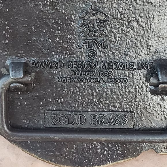 Cheyenne Saloon & Opera House Solid Brass Belt Buckle - Orlando, Fla - Vintage - Picture 6 of 7